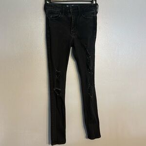 Like new Hollister high rise crop super skinny 00R